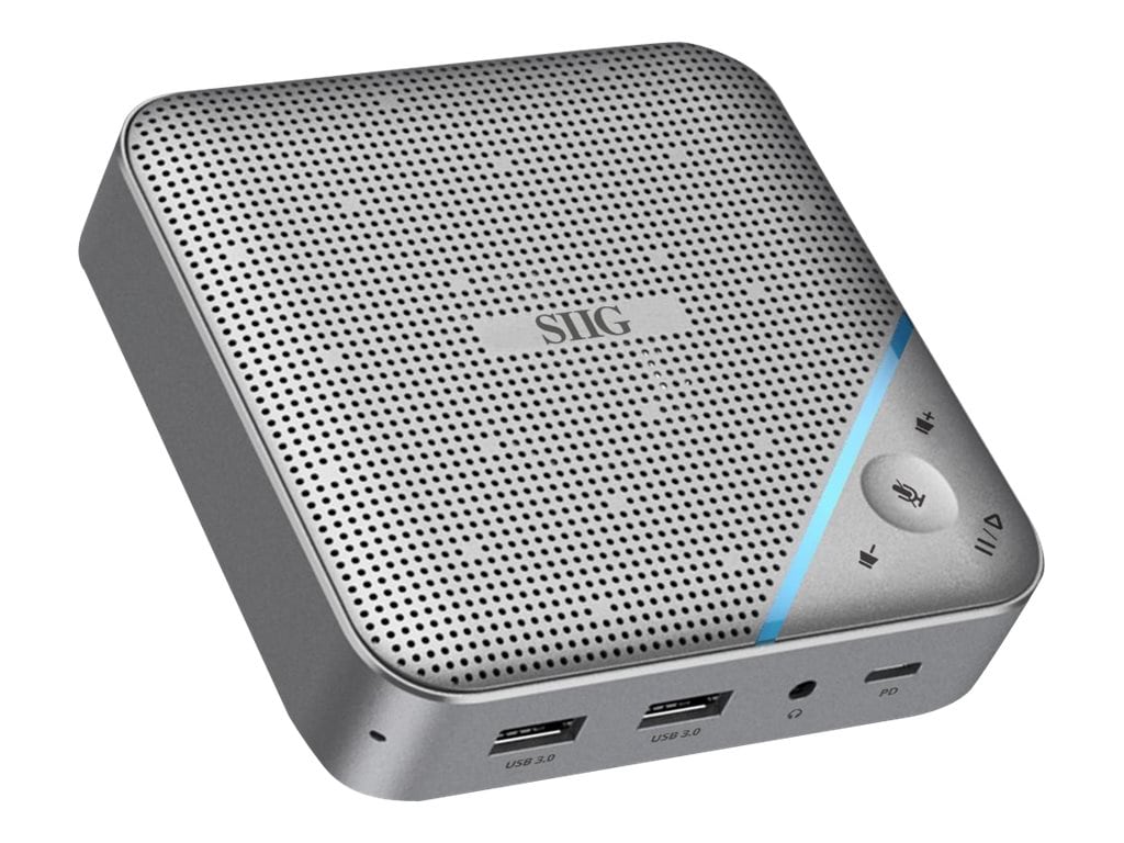 SIIG USB-C Multitask Mini Dock with Conference Speaker - docking station -