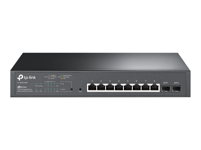 TP-Link JetStream 10-Port Gigabit Smart Switch with 8-Port PoE+