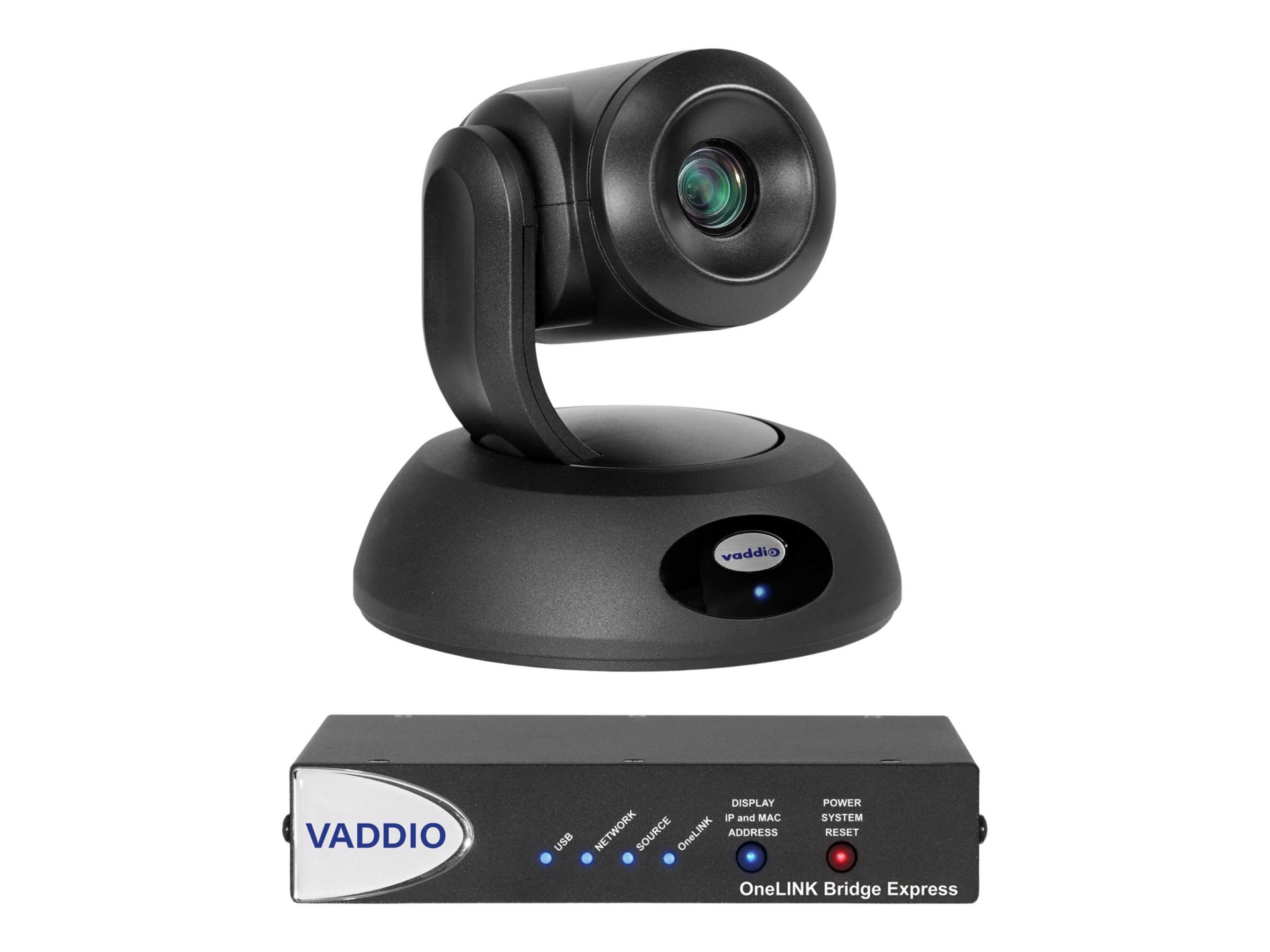 Vaddio RoboSHOT 30E HDBT OneLINK Bridge Express Video Conferencing System - Includes PTZ Camera - Black