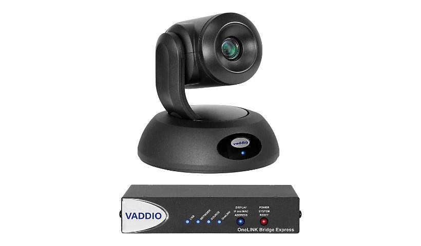 Vaddio RoboSHOT 30E HDBT OneLINK Bridge Express Video Conferencing System - Includes PTZ Camera - Black