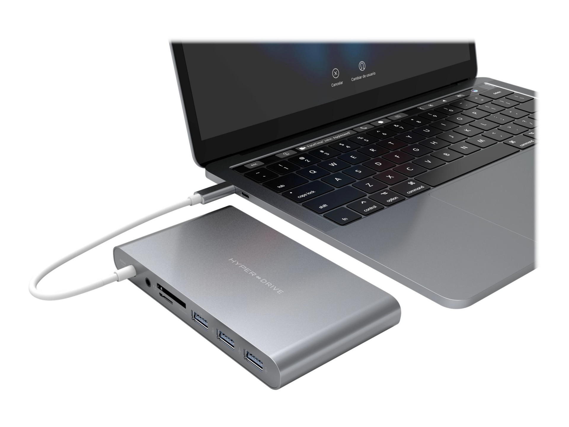 HyperDrive Ultimate USB-C Hub - docking station - USB-C - VGA, HDMI, Mini D