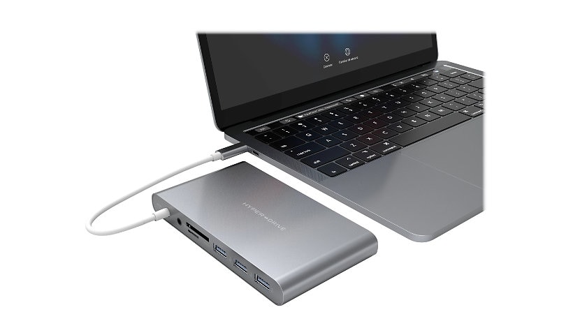 HyperDrive POWER 9-in-1 Universal USB-C hub for MacBook, Chromebook, and PC
