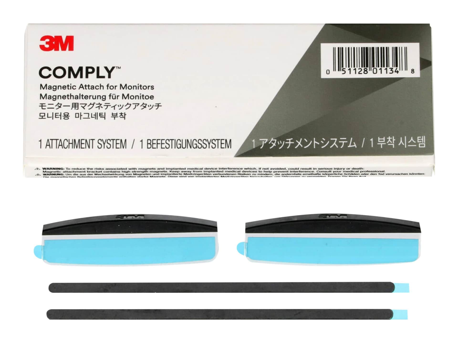 3M Comply Magnetic Attach for Monitors Kit