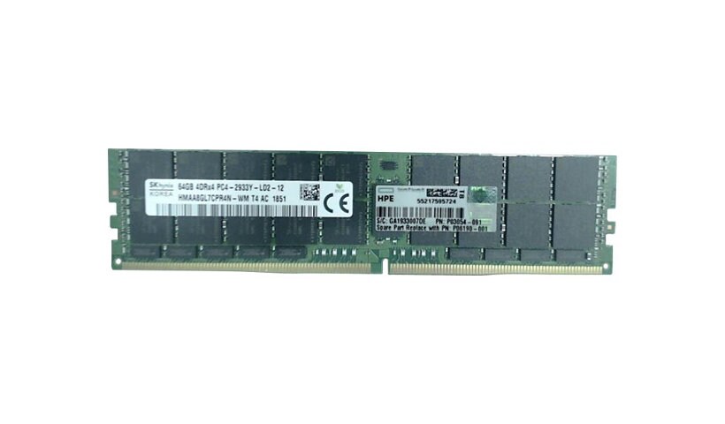 HPE Standard Memory - DDR4 - module - 64 GB - LRDIMM 288-pin - 2933 MHz / P