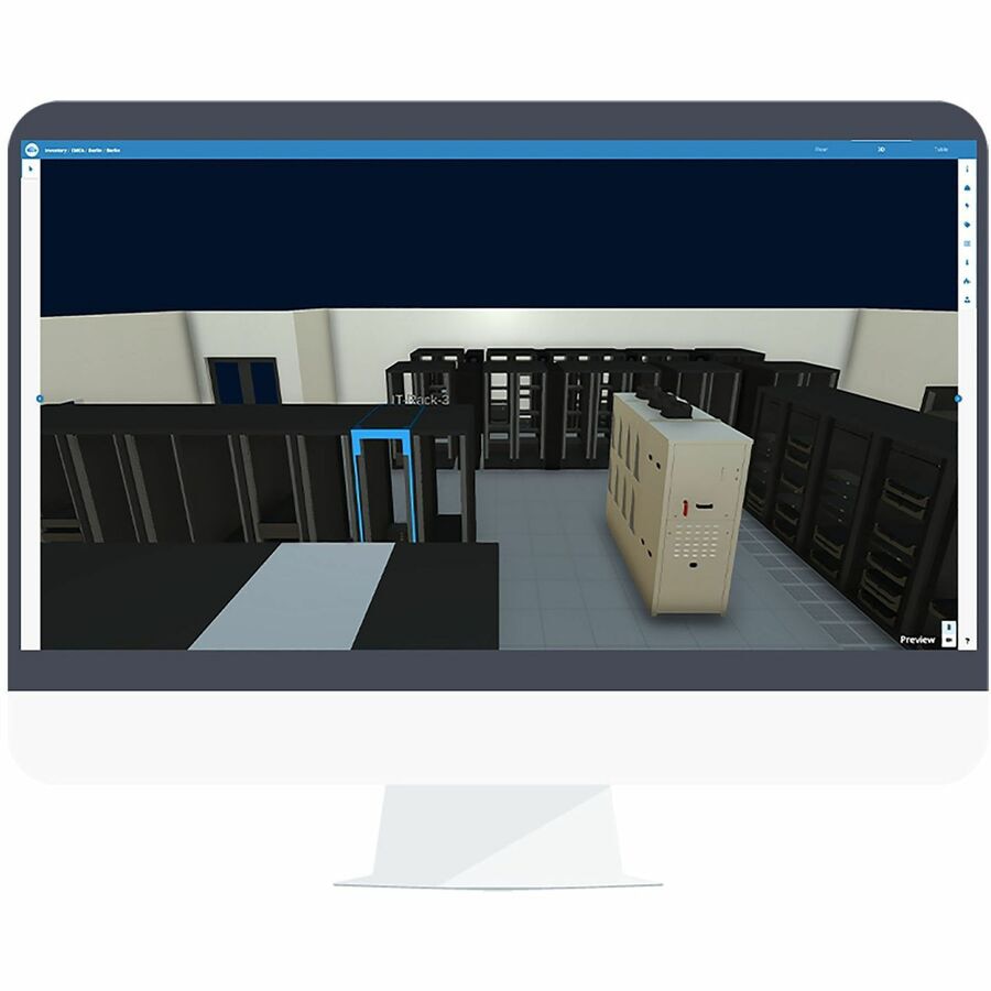 EcoStruxure IT Advisor Base and Capacity 1 Year SaaS, 10 Racks or 18ft2/1.6m2