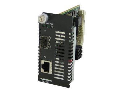 Perle CM-10GRT-SFP - Managed Module - media converter - 10Mb LAN, GigE, EtherTalk, 10 GigE, 2.5 GigE