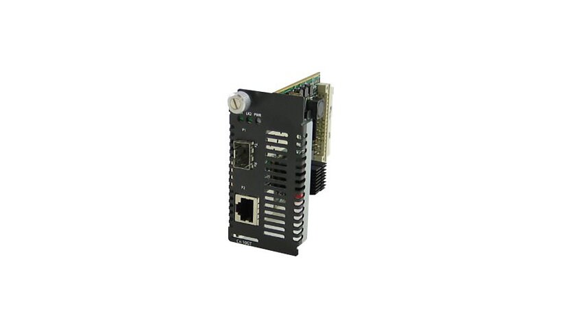 Perle CM-10GRT-SFP - Managed Module - media converter - 10Mb LAN, GigE, EtherTalk, 10 GigE, 2.5 GigE