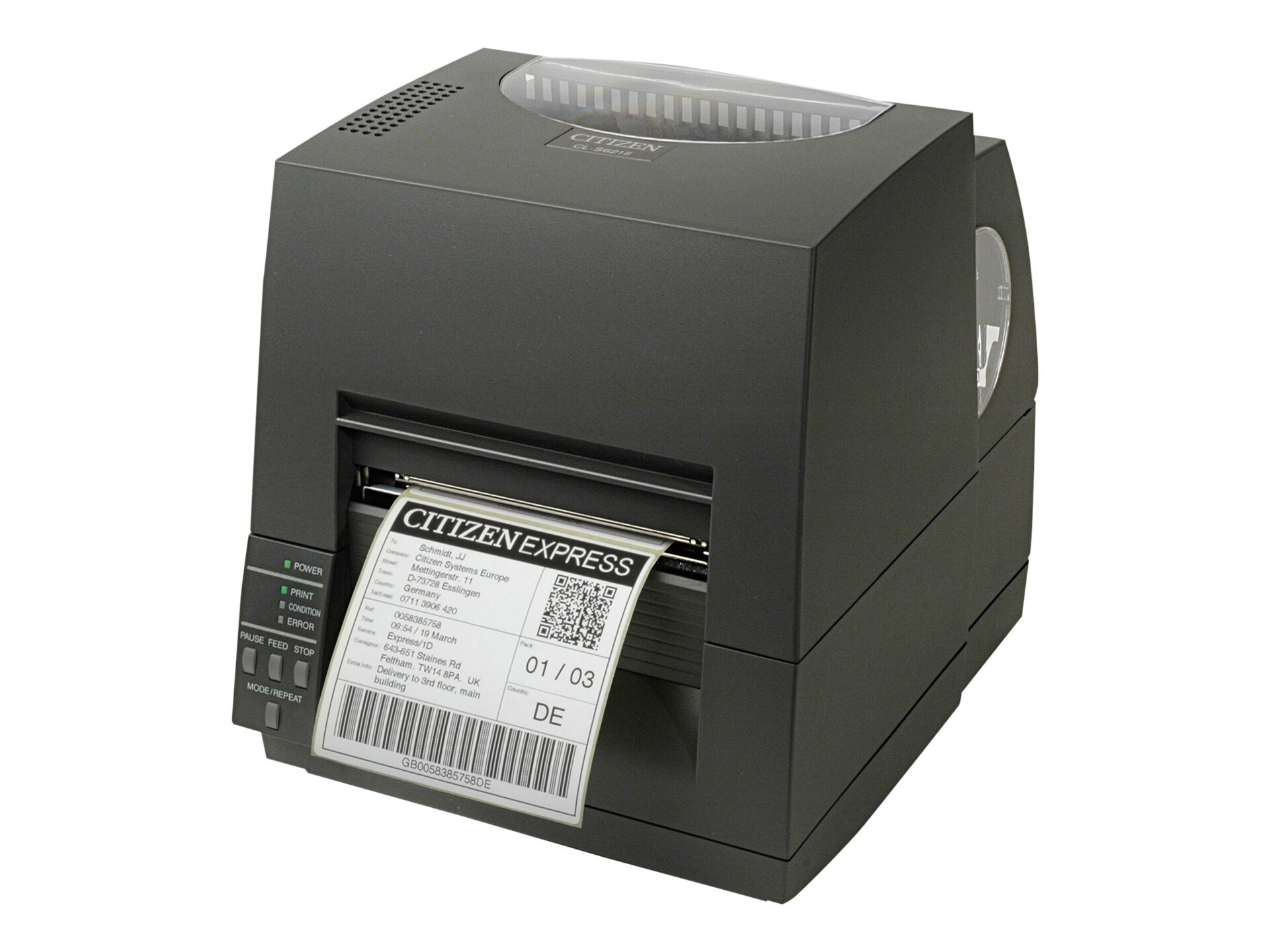Citizen CL-S621II - imprimante d'étiquettes - Noir et blanc - thermique direct/transfert thermique