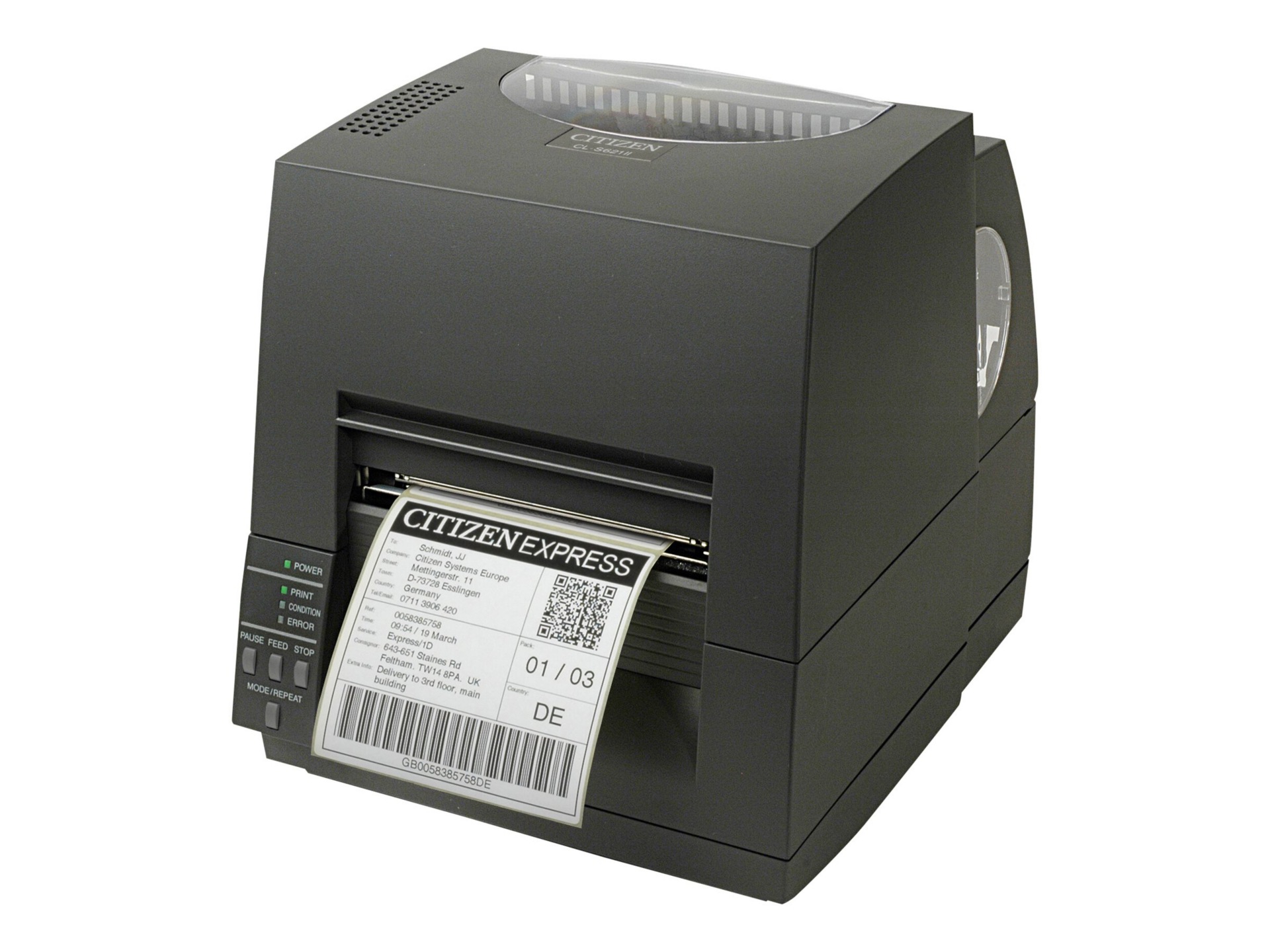 Citizen CL-S621II - label printer - B/W - direct thermal / thermal transfer