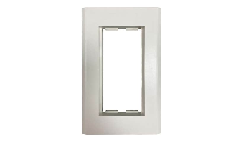 Tripp Lite Double-Gang French Syle Wall Plate Keystone Jack White TAA
