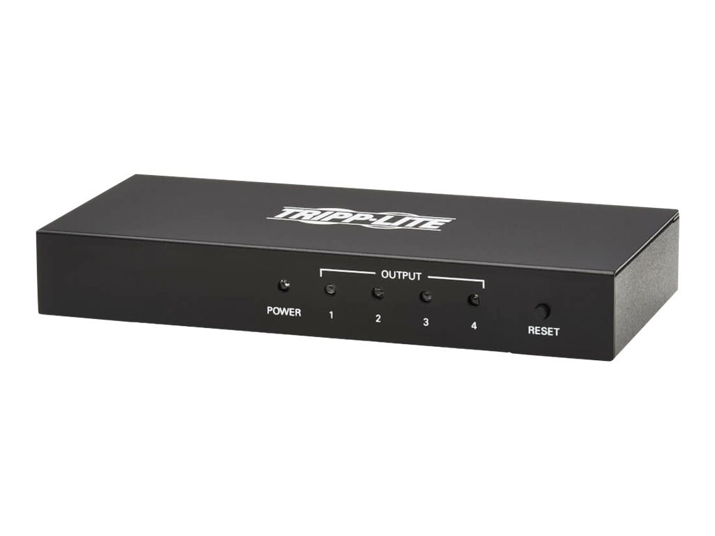Eaton Tripp Lite series 4-Port HDMI Splitter - UHD 4K, International Plug Adapters - video/audio splitter - 4 ports