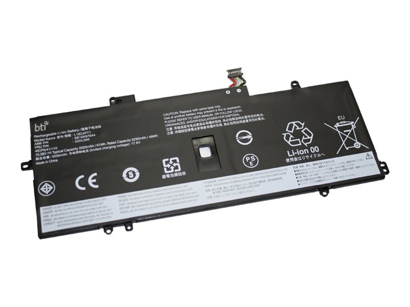 BTI L18M4P72-BTI 15.36V 51WHR LI-ION BATTERY 02DL005, 02DL006, 5B10W13930,