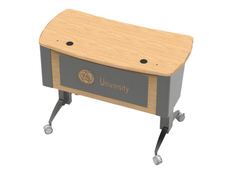 Spectrum Pivot Premier - sit/standing desk - fusion maple