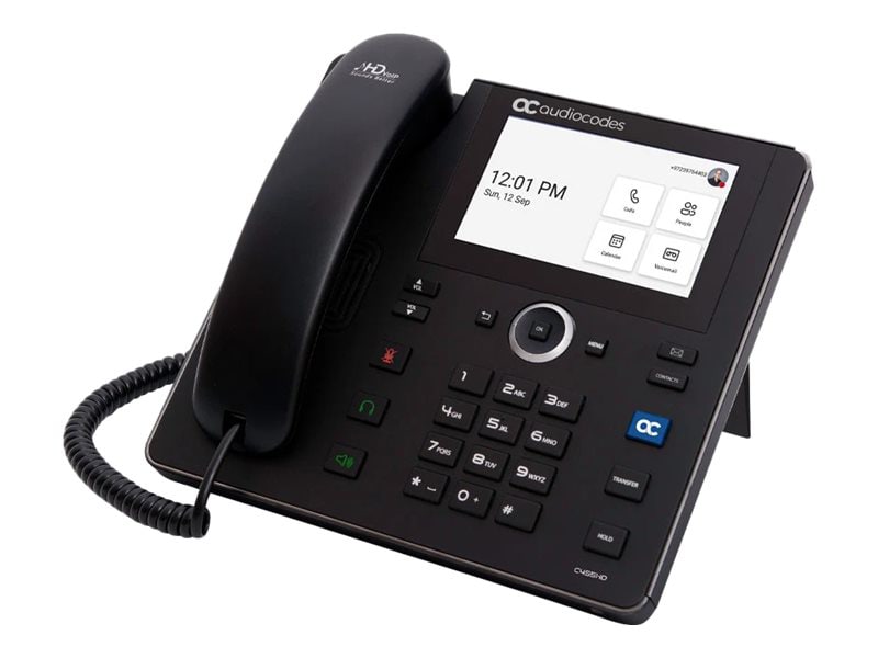 AudioCodes C455HD - téléphone VoIP avec ID d'appelant