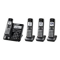 Panasonic KX-TGF544B - cordless phone - answering system - with Bluetooth interface with caller ID/call waiting + 3