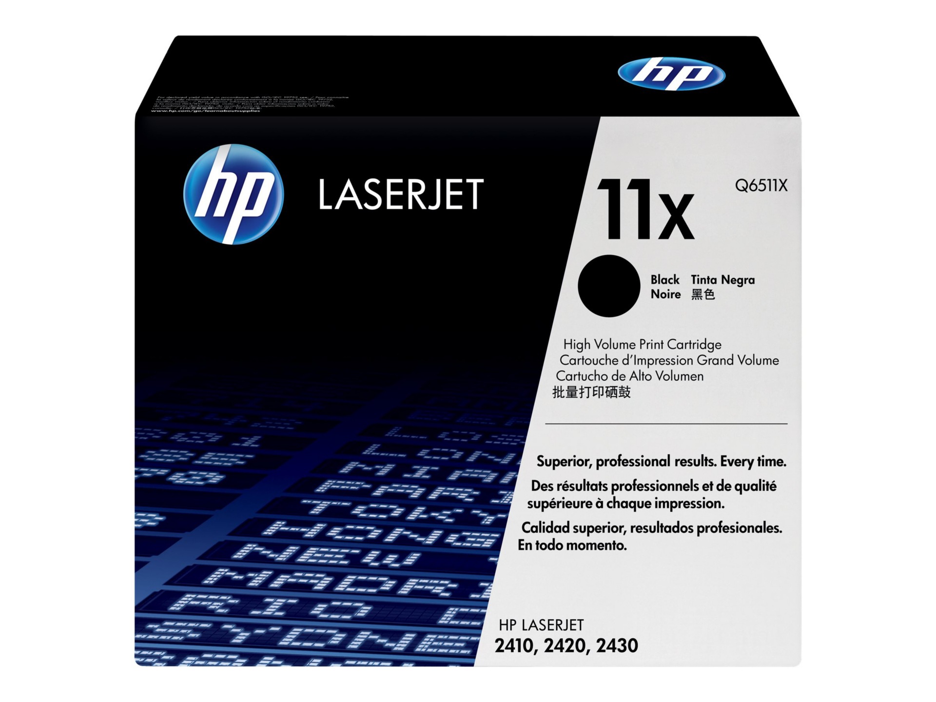 HP 11X (Q6511X) Original Laser Toner Cartridge - Single Pack - Black - 1 Each