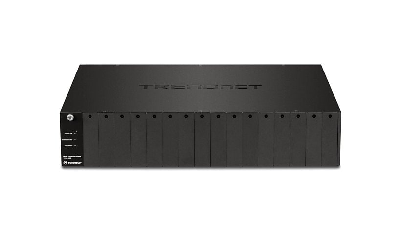 TRENDnet TFC-1600 16-Slot Chassis System for TFC series Fiber Converter