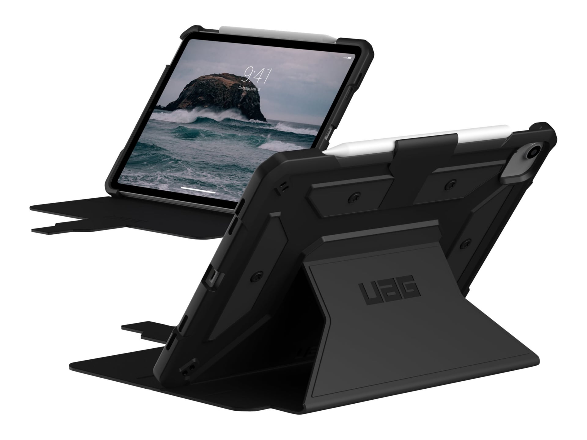 UAG Rugged Case for Apple iPad Air 10.9-inch (2022) - Metropolis SE Black -  flip cover for tablet - 12329X114040 - Tablet Cases 