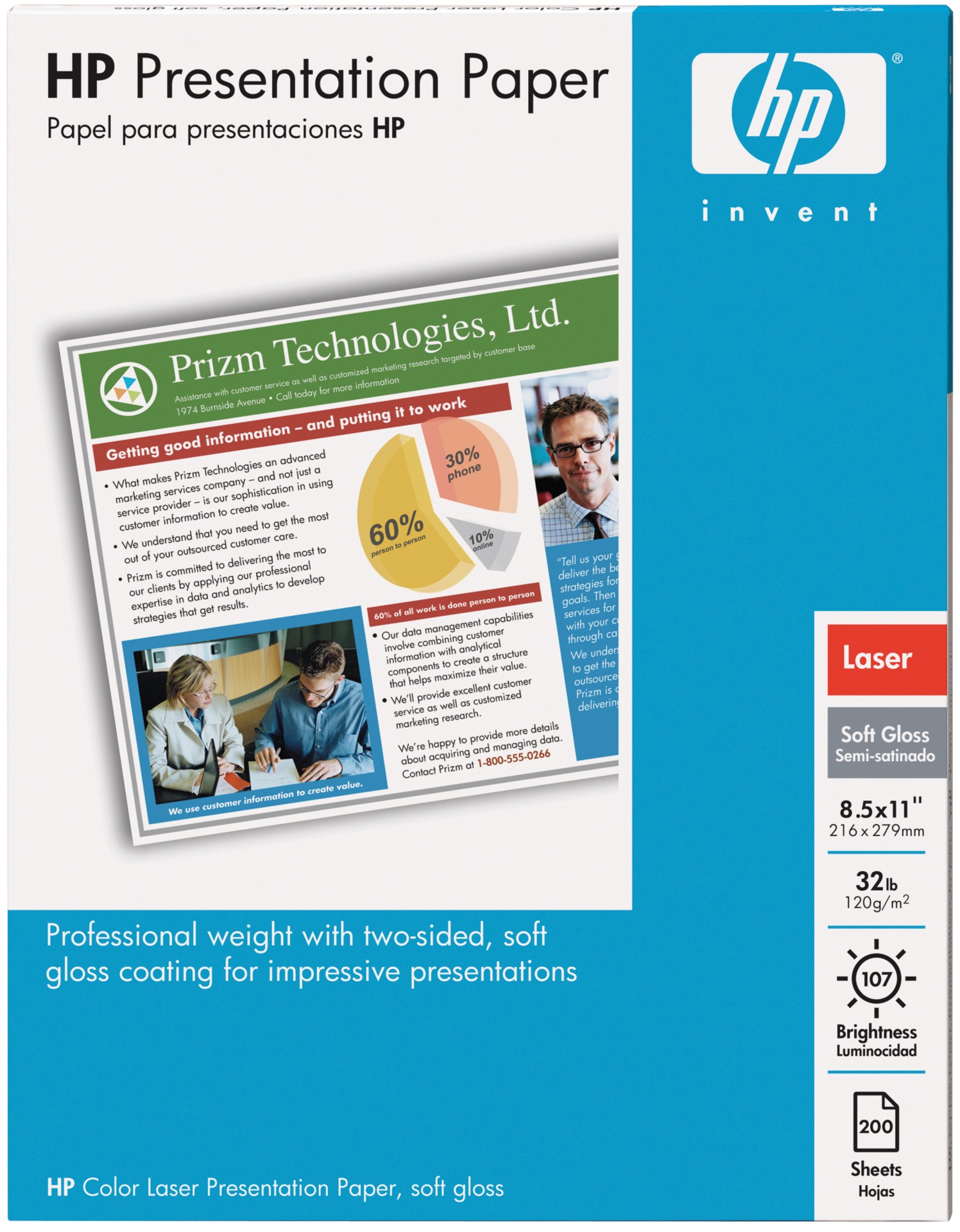 HP Soft Gloss Presentation Laser Paper paper - 200 pcs.