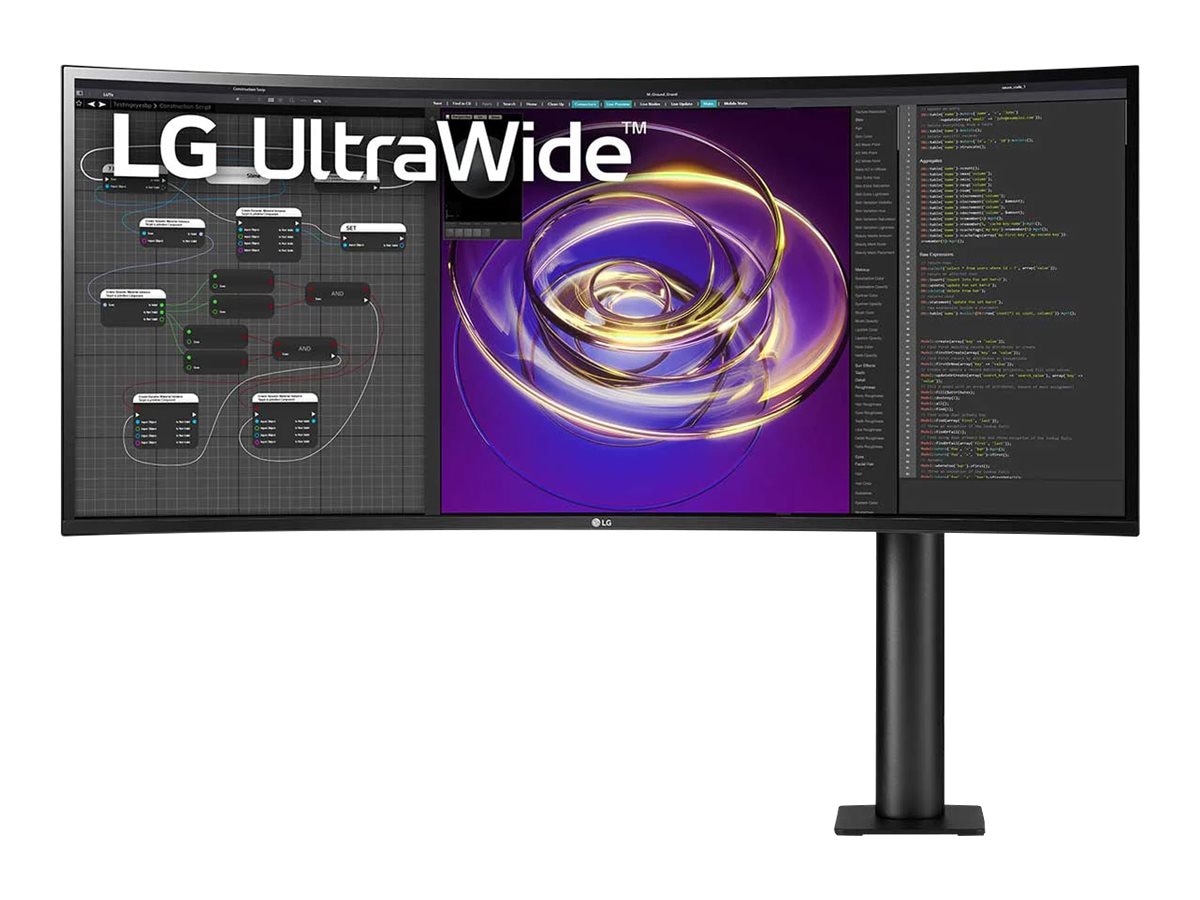 LG Ultrawide 34BP88CN-B 34" Class UW-QHD Curved Screen LCD Monitor - 21:9 - Black