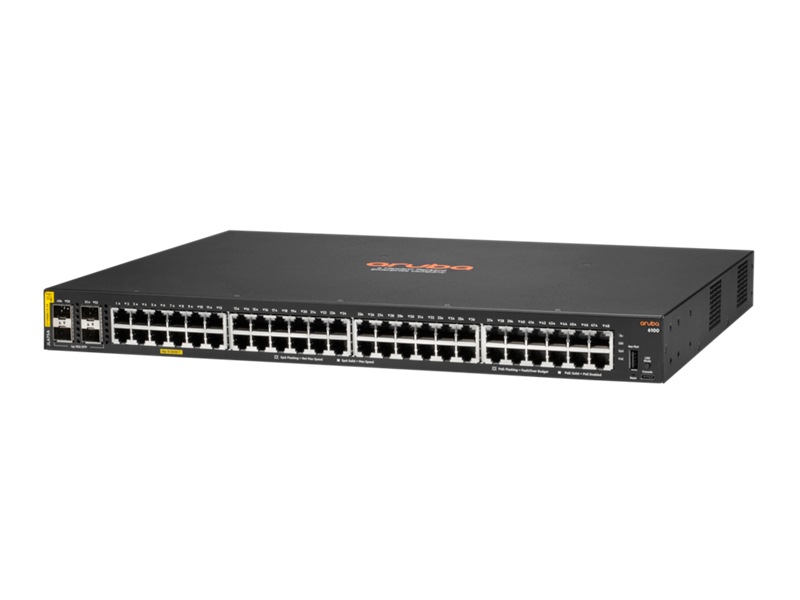 HPE Aruba 6100 48G Class4 PoE 4SFP+ 370W Switch - switch - 52 ports - managed - rack-mountable
