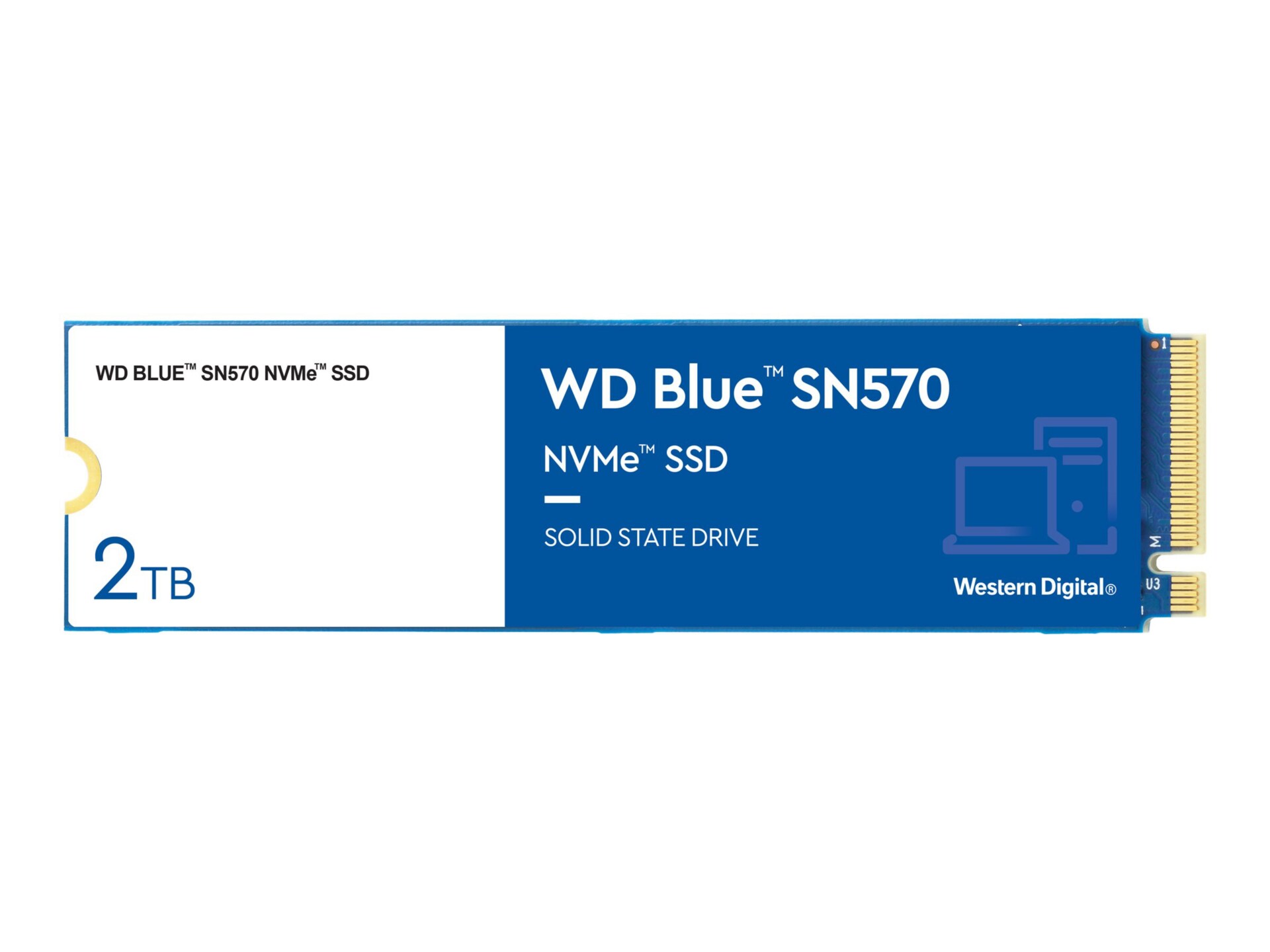 WD Blue SN570 NVMe SSD WDS200T3B0C - SSD - 2 TB - PCIe 3.0 x4 (NVMe)