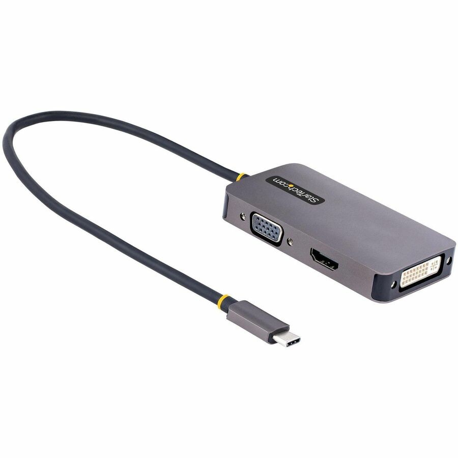 StarTech.com USB C Video Adapter to HDMI DVI VGA, 4K 60Hz Display Adapter,