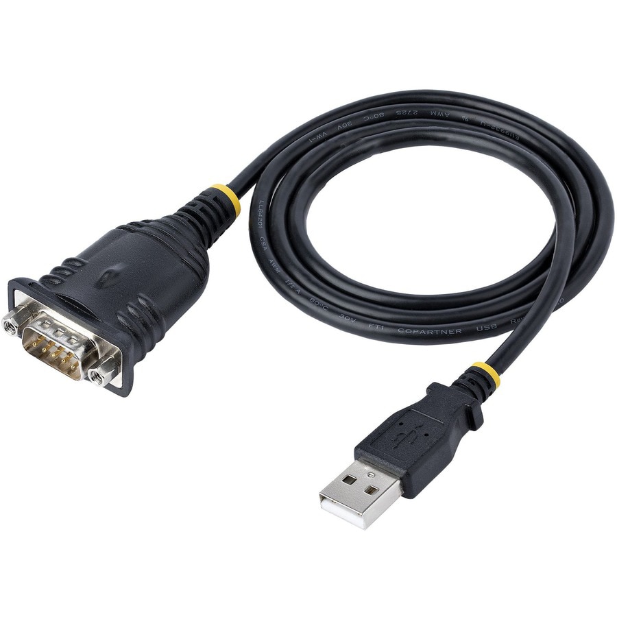 Thumbnail 5 of 11 for StarTech.com 3ft (1m) USB to Serial Cable, DB9 Male RS232 to USB Converter, USB to Serial Adapter, COM Port Adapter