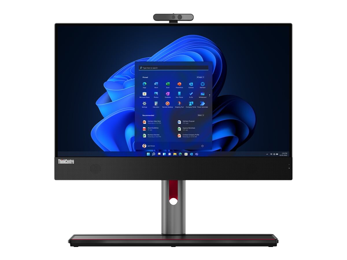 Lenovo ThinkCentre M70a Gen 3 - all-in-one - Core i3 12100 3.3 GHz - 8 GB - SSD 256 GB - LED 21.5" - French