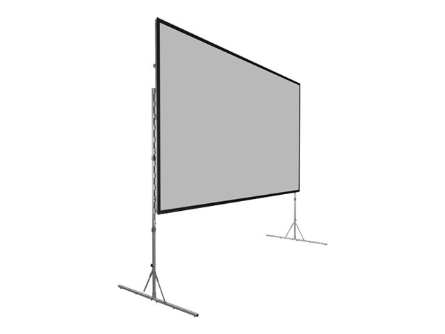 Da-Lite Fast-Fold Deluxe Projection Screen - Portable Folding Frame - HD Progressive ReView 0.9 - Black Frame - 163in
