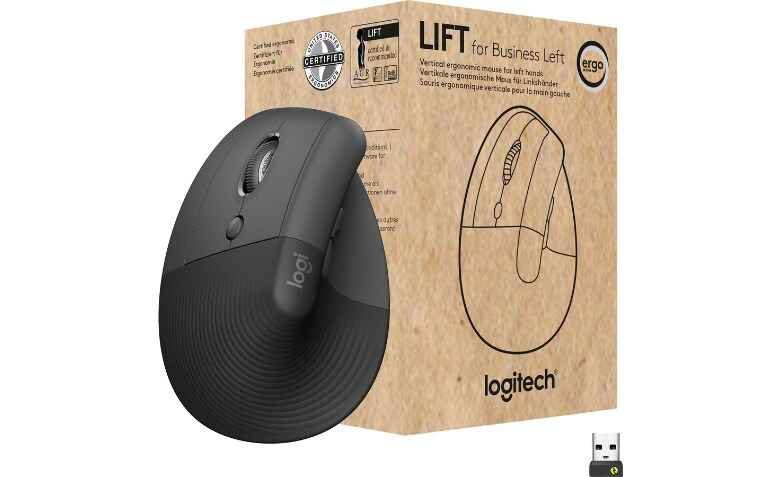  Logitech Lift Vertical Ergonomic Mouse, Wireless