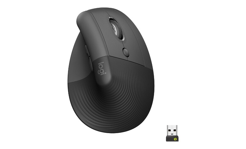 Lift Vertical Ergonomic Mouse - vertical mouse - Bluetooth, 2.4 GHz - graphite - 910-006466 Mice - CDW.com