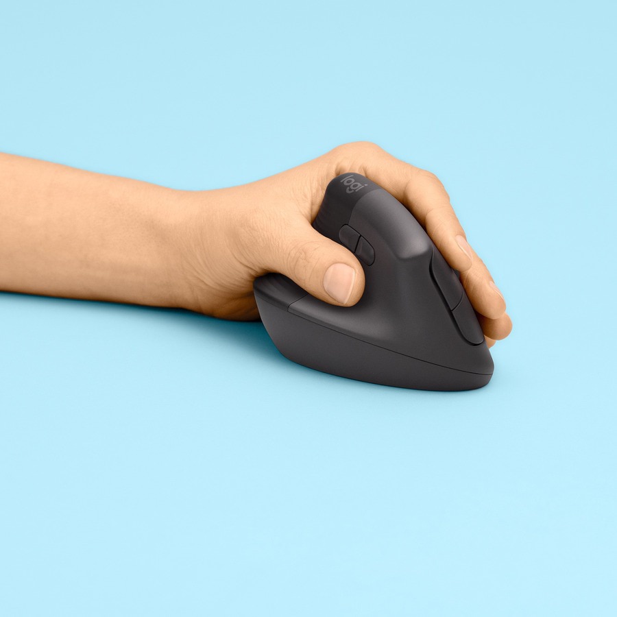 Thumbnail 4 of 9 for Logitech Lift Left Vertical Ergonomic Mouse - vertical mouse - Bluetooth, 2.4 GHz - graphite