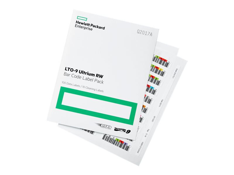HP LTO-9 Ultrium RW Bar Code Label Pack