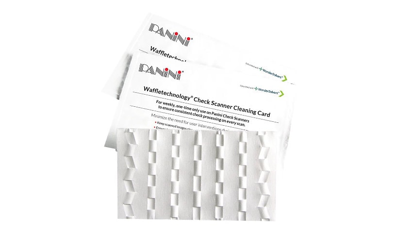 Panini scanner cleaning card