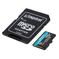 Kingston 128GB microSDXC Memory Card with Adapter