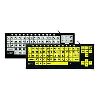 Ergoguys VisionBoard 2 - keyboard - black on white
