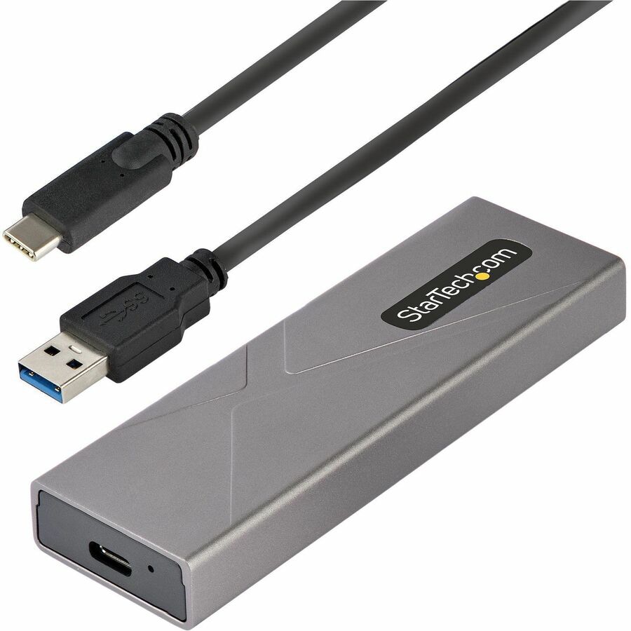 StarTech.com USB-C 10Gbps M.2 PCIe NVMe or M.2 SATA SSD Enclosure -  Tool-free M.2 SSD Aluminum Case - M2-USB-C-NVME-SATA - Storage Mounts &  Enclosures 