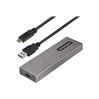StarTech.com USB-C 10Gbps M.2 PCIe NVMe or M.2 SATA SSD Enclosure, Toolfree