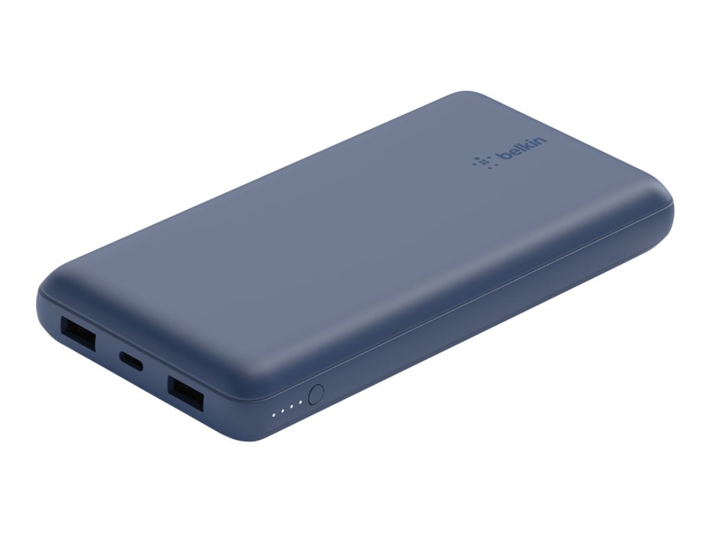 Belkin BoostCharge Power Bank 20K - 3 Ports - Blue