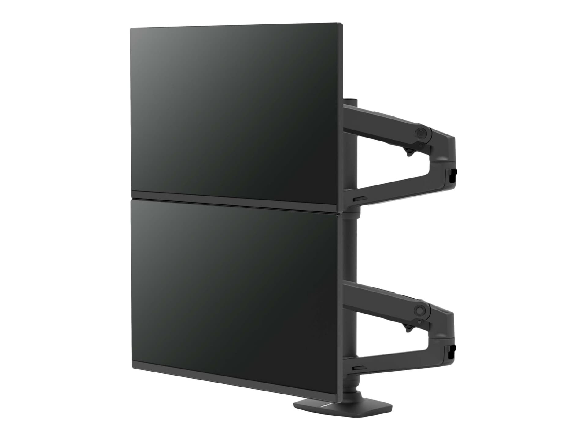 Ergotron LX mounting kit - for 2 LCD displays - matte black