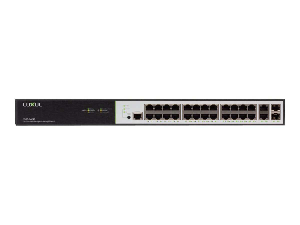 Luxul XMS-2624P - switch - 26 ports - managed - rack-mountable