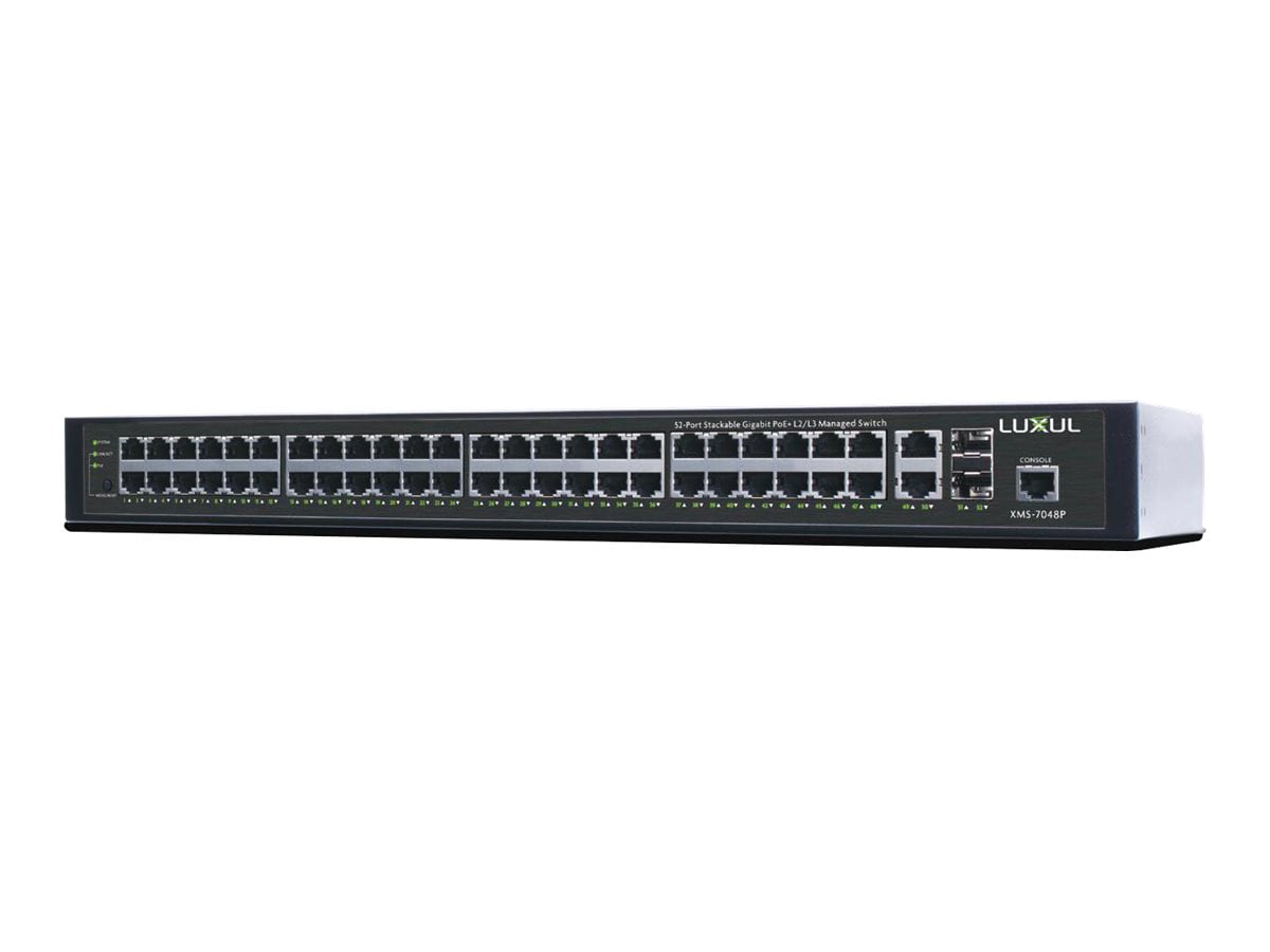 Luxul XMS-7048P - switch - 52 ports - managed - rack-mountable