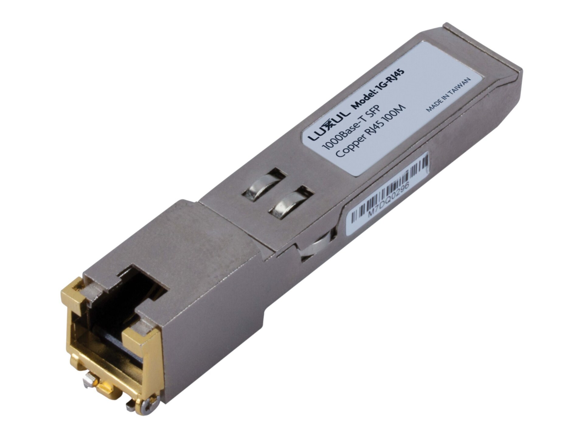 Luxul 1G-RJ45 - SFP (mini-GBIC) transceiver module - 10Mb LAN, 100Mb LAN, 1GbE - TAA Compliant