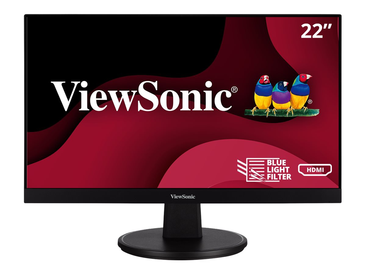 ViewSonic VA2247-MH - 1080p Monitor with Ultra-Thin Bezel, FreeSync, 100Hz, Eye Care, HDMI, VGA - 250 cd/m² - 22"