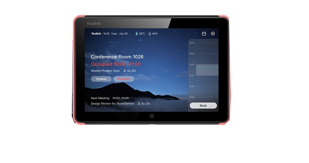 YEALINK 8IN TEAMS ROOM SCHED PANEL