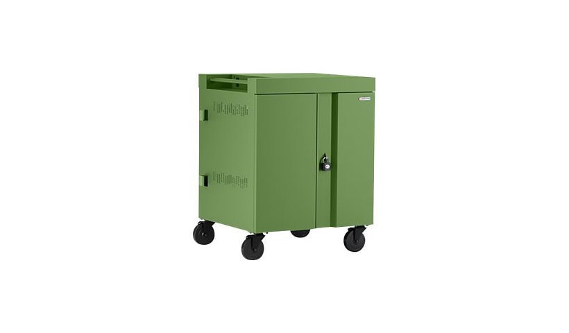 Bretford Cube TVC32 cart - pre-wired - for 32 tablets / notebooks - grass