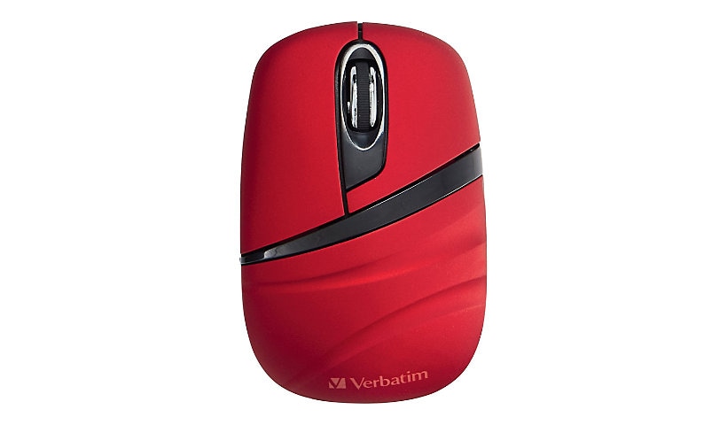 Verbatim Wireless Mini Travel Mouse - Commuter Series - mouse - 2.4 GHz - red
