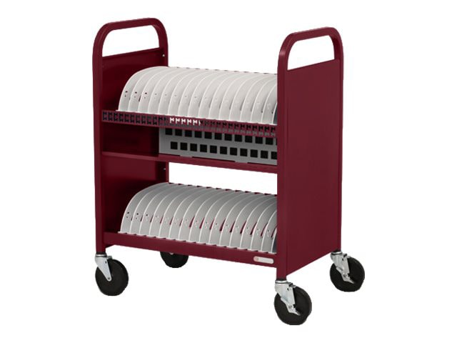 Bretford Cube TVCT30AC - cart - for 30 tablets / notebooks - maroon