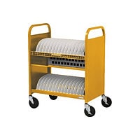 Bretford Cube TVCT30AC - chariot - pour 30 tablettes / notebooks - jaune moutarde